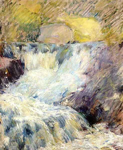 Horseneck Falls Oil Painting by John Henry Twachtman