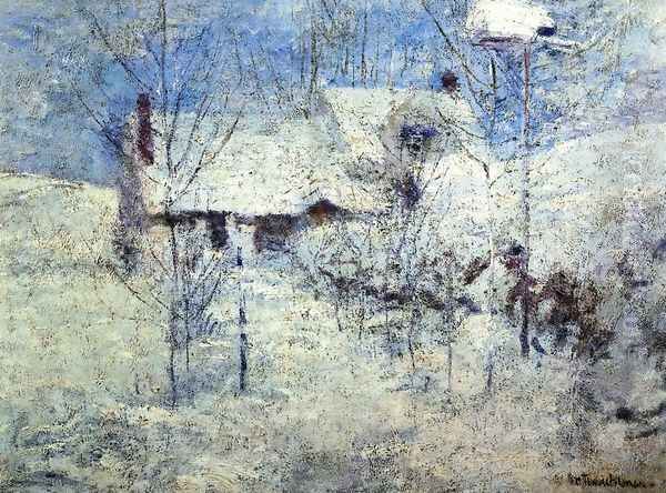 Snowbound Oil Painting by John Henry Twachtman