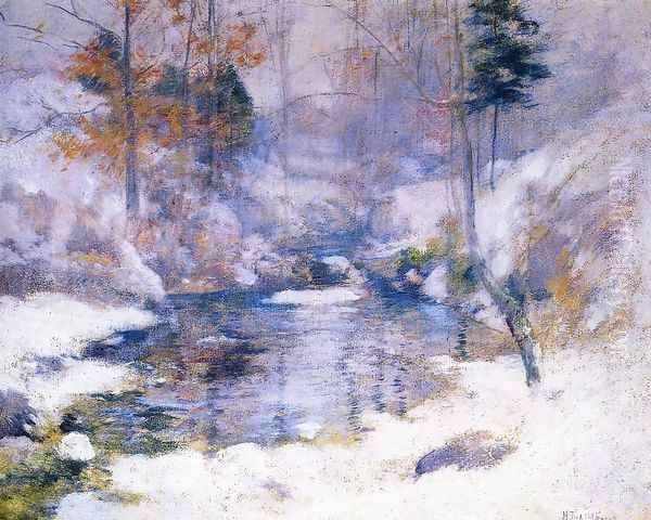 Winter Harmony Oil Painting by John Henry Twachtman