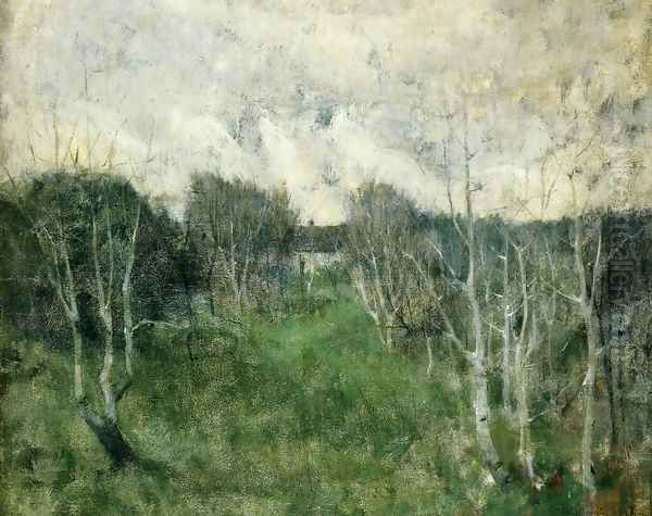 Gray Day Oil Painting by John Henry Twachtman