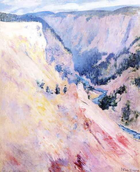 Yellowstone Park2 Oil Painting by John Henry Twachtman