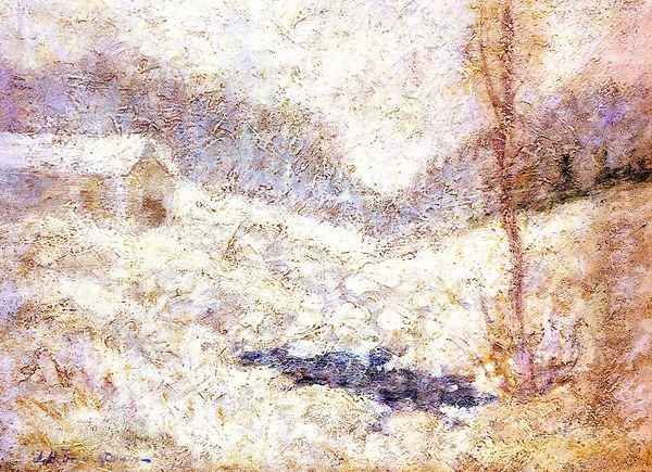 Winter Scene2 Oil Painting by John Henry Twachtman