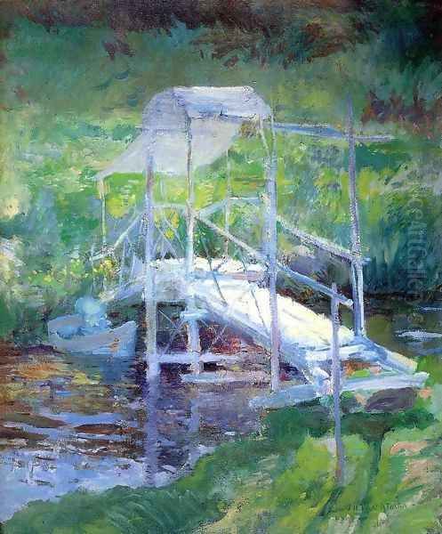 The White Bridge2 Oil Painting by John Henry Twachtman