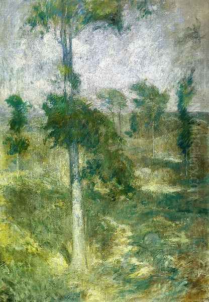 Tulip Tree Greenwich Oil Painting by John Henry Twachtman