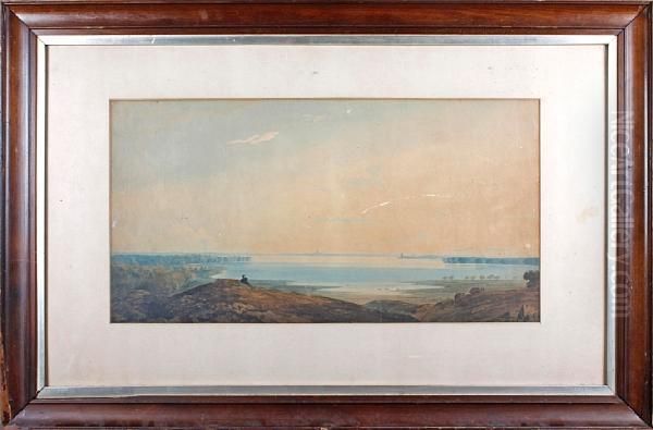 Extensive Coastal View Oil Painting by John Varley