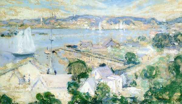 Gloucester Harbor3 Oil Painting by John Henry Twachtman