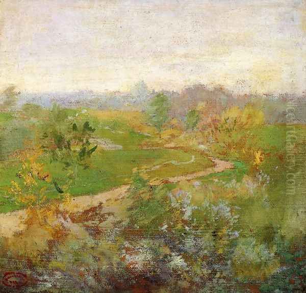 Road Over The Hill Oil Painting by John Henry Twachtman