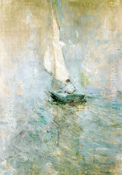 Sailing In The Mist2 Oil Painting by John Henry Twachtman