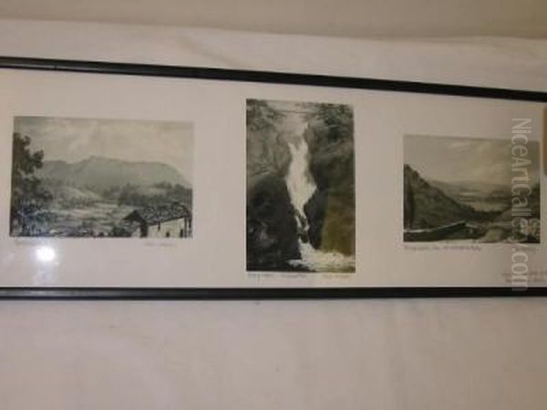 Set Of Three Oil Painting by John Varley