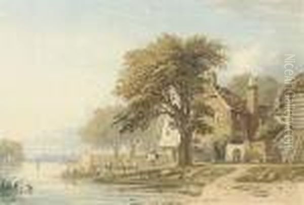 The Thames Near Windsor Oil Painting by John Varley