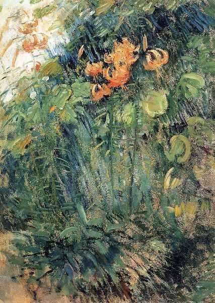 Tiger Lilies3 Oil Painting by John Henry Twachtman