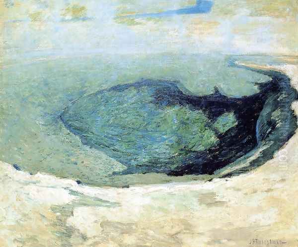 Emerald Pool Oil Painting by John Henry Twachtman