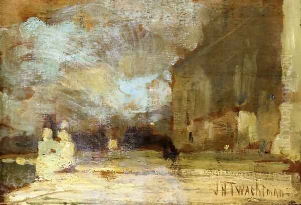 The Quai Venice Oil Painting by John Henry Twachtman