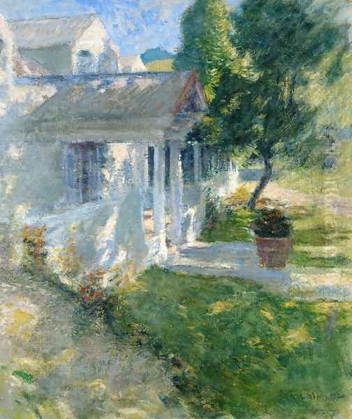 My House Oil Painting by John Henry Twachtman