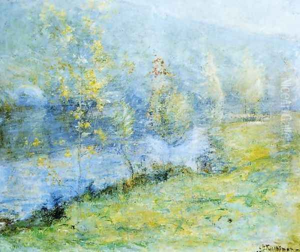 May Morn Oil Painting by John Henry Twachtman