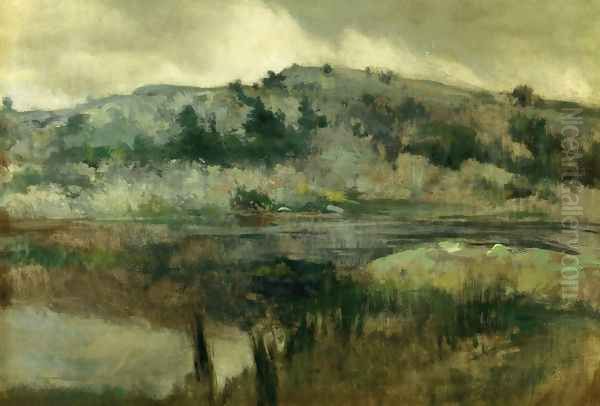 Paradise Rocks Newport Oil Painting by John Henry Twachtman