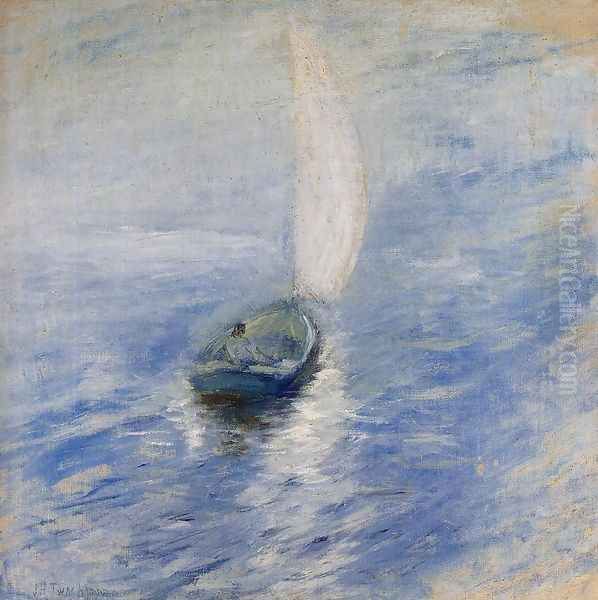 Sailing In The Mist Oil Painting by John Henry Twachtman