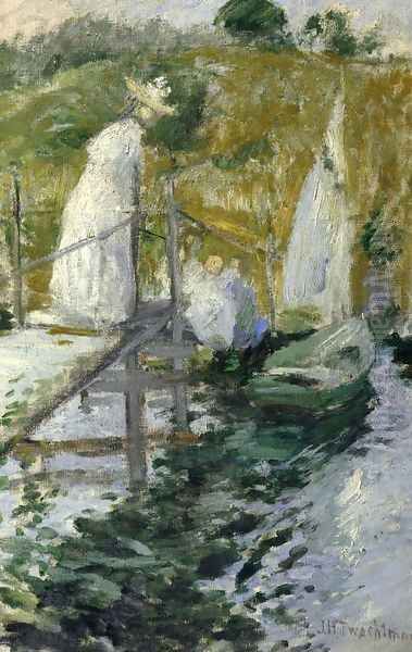 Summer Afternoon Oil Painting by John Henry Twachtman