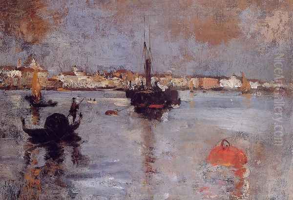 The Grand Canal Venice Oil Painting by John Henry Twachtman