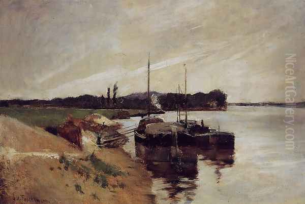 Mouth Of The Seine Oil Painting by John Henry Twachtman