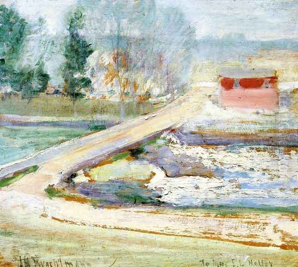 View From The Holley House Oil Painting by John Henry Twachtman