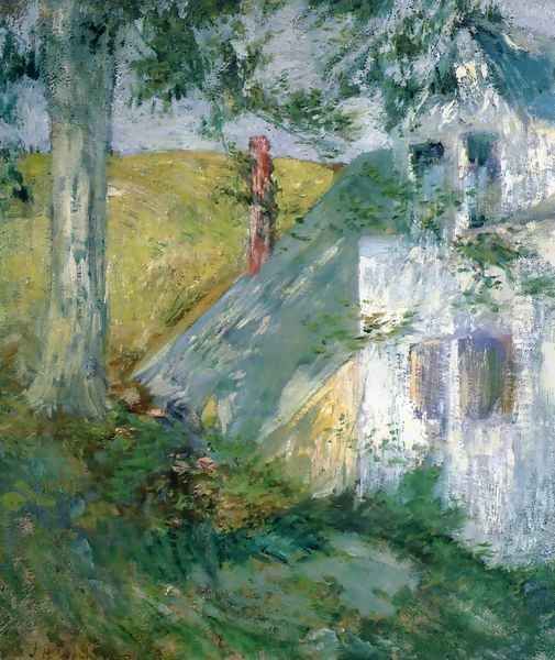 The Summer House Oil Painting by John Henry Twachtman