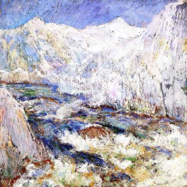 The Rapids Yellowstone Oil Painting by John Henry Twachtman