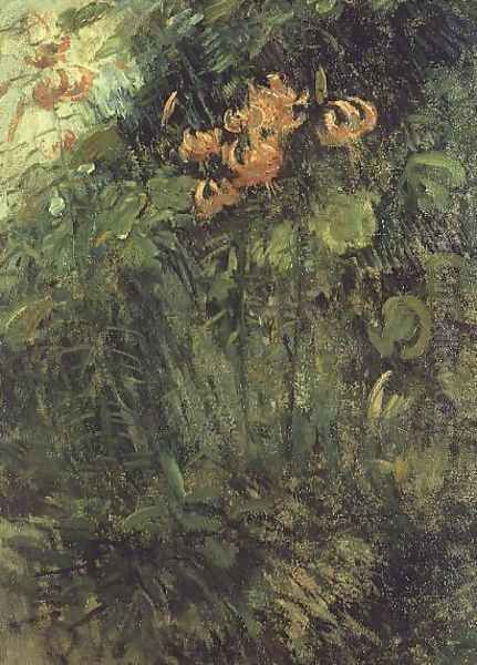 Flowers 2 Oil Painting by John Henry Twachtman