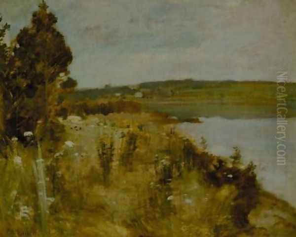 The River Oil Painting by John Henry Twachtman