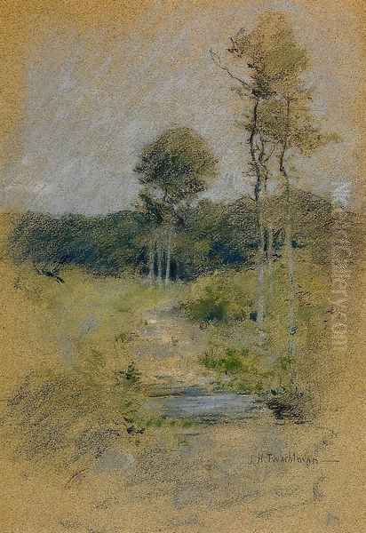 Spring Landscape 2 Oil Painting by John Henry Twachtman