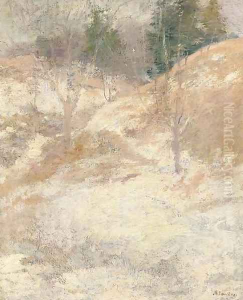 Hemlocks Oil Painting by John Henry Twachtman