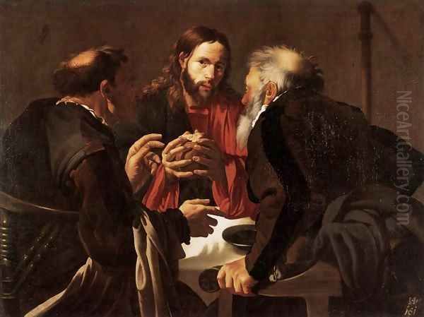 Supper at Emmaus Oil Painting by Hendrick Terbrugghen