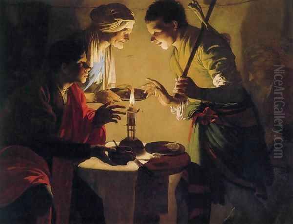 Esau Selling His Birthright 2 Oil Painting by Hendrick Terbrugghen