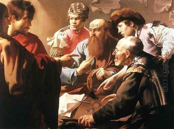 The Calling of St Matthew 2 Oil Painting by Hendrick Terbrugghen