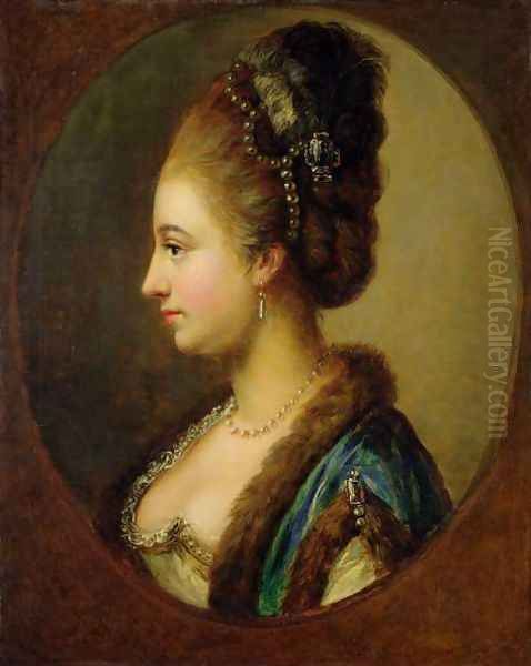 Philippine Amalie, Countess of Hessen-Kassel Oil Painting by Johann Heinrich Wilhelm Tischbein