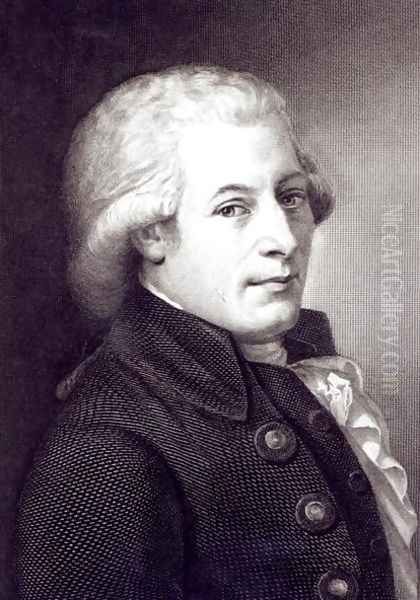 Portrait of Wolfgang Amadeus Mozart 1756-91 Austrian composer, engraved by Lazarus Gottlieb Sichling 1812-63 Oil Painting by Johann Heinrich Wilhelm Tischbein