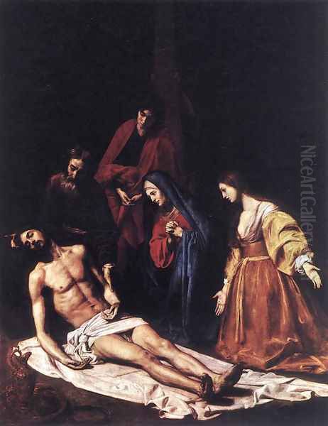 Entombment Oil Painting by Nicolas Tournier