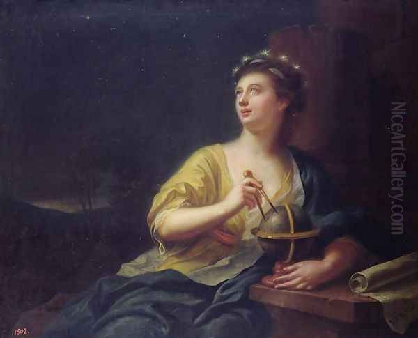 The Muse Urania, 1782 Oil Painting by Johann Heinrich The Elder Tischbein