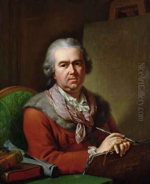 Self Portrait in Old Age, 1782 Oil Painting by Johann Heinrich The Elder Tischbein