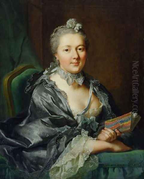 The Artists Second Wife, Julie Marianne Pernette, nee Robert, 1762 Oil Painting by Johann Heinrich The Elder Tischbein