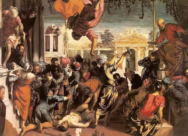 Miracle of the Slave (Miracolo dello schiavo) Oil Painting by Jacopo Tintoretto (Robusti)