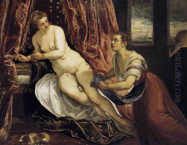 Danae 1580 Oil Painting by Jacopo Tintoretto (Robusti)