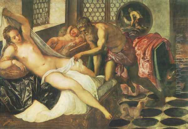 Vulcanus Takes Mars and Venus Unawares Oil Painting by Jacopo Tintoretto (Robusti)