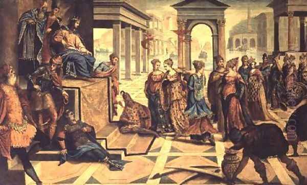 The Presentation of Jesus in the Temple Oil Painting by Jacopo Tintoretto (Robusti)