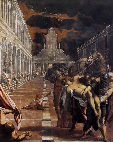 The Stealing of the Dead Body of St Mark 1562-66 Oil Painting by Jacopo Tintoretto (Robusti)