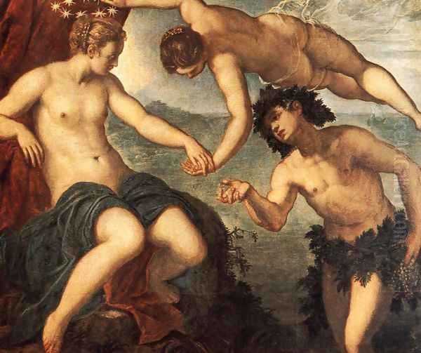 Ariadne, Venus and Bacchus 1576 Oil Painting by Jacopo Tintoretto (Robusti)