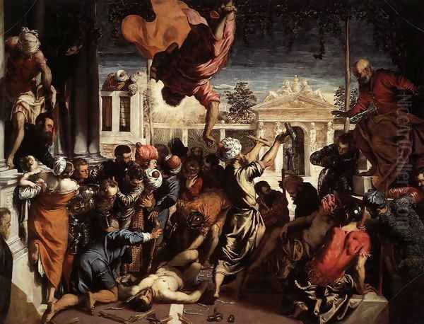 The Miracle of St Mark Freeing the Slave 1548 Oil Painting by Jacopo Tintoretto (Robusti)