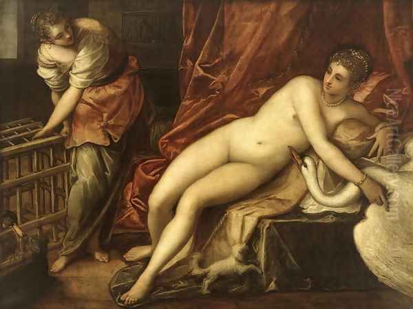 Leda and the Swan, c.1570 Oil Painting by Jacopo Tintoretto (Robusti)