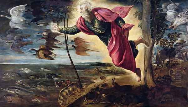 The Creation of the Animals Oil Painting by Jacopo Tintoretto (Robusti)