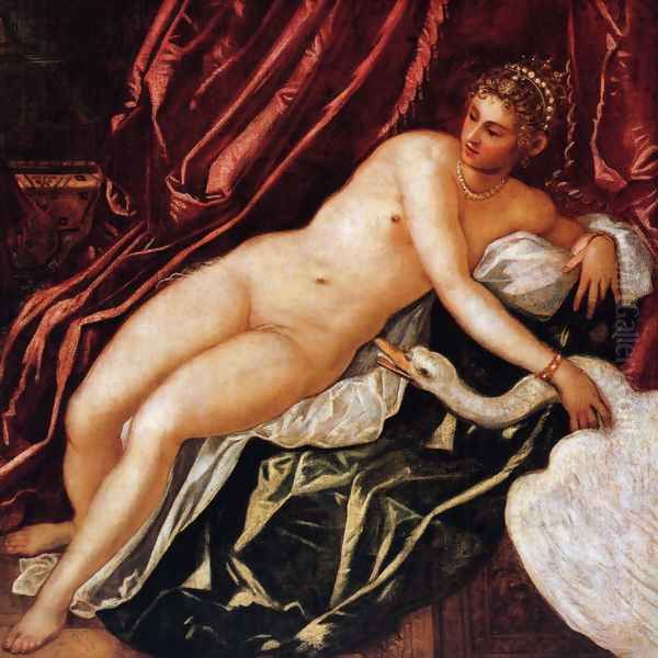 Leda and the Swan Oil Painting by Jacopo Tintoretto (Robusti)